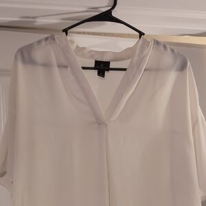 Worthington Cream V-Neck Blouse